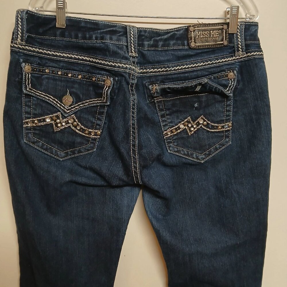Miss Me Jeans Easy Straight Exclusive Buckle Size 34